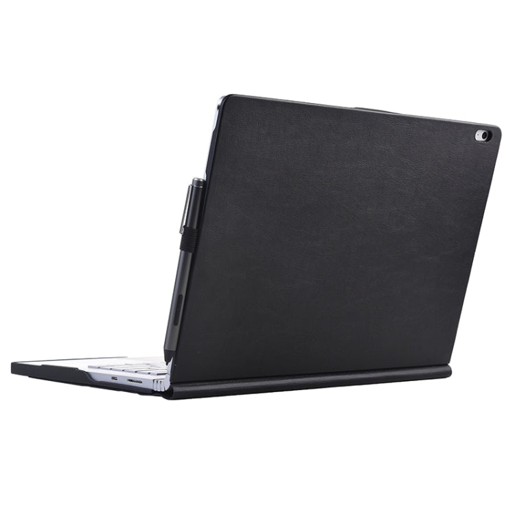 For Microsoft Surface Book 13.5 inch i7 Deformation All-inclusive Leather Laptop Case(Black) - Screen & Keyboard Cover by PMC Jewellery | Online Shopping South Africa | PMC Jewellery | Buy Now Pay Later Mobicred