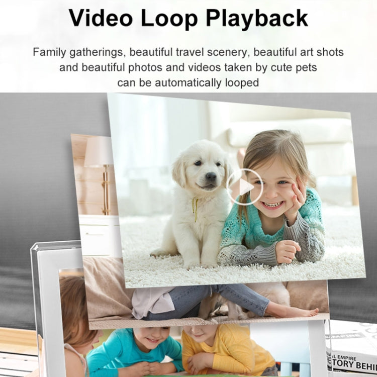 15.6 inch IPS Screen Digital Cloud Photo Frame Wall Mounted LED Advertising Machine, Plug Type:EU Plug(White) - 15 inch Above by PMC TechLife | Online Shopping South Africa | PMC TechLife | Buy Now Pay Later Mobicred