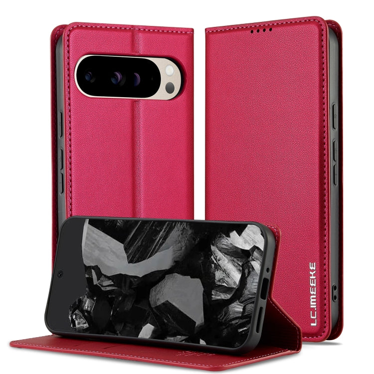 For Google Pixel 9 Pro / 9 LC.IMEEKE L1 Series Frosted Fine Texture PU Phone Case(Red) - free shipping - PMC Jewellery - Order now!