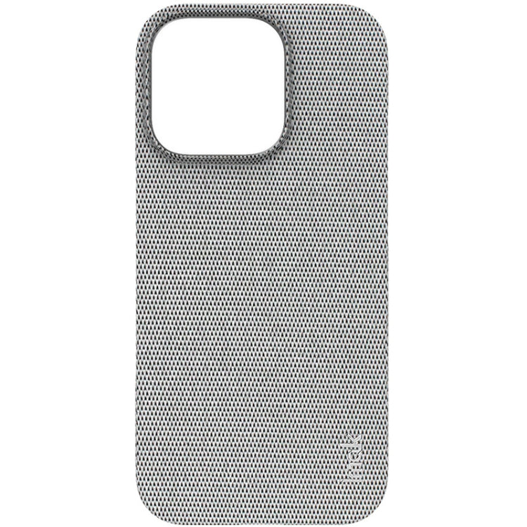 For iPhone 16 Pro Max imak Ruiyi Series Cloth Texture PU + PC Phone Case(Light Grey) - iPhone 16 Pro Max Cases by imak | Online Shopping South Africa | PMC Jewellery | Buy Now Pay Later Mobicred