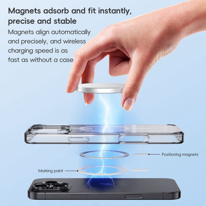 For iPhone 16 Pro Max Crystal Clear MagSafe Magnetic Phone Case(Transparent Black) - iPhone 16 Pro Max Cases by PMC Jewellery | Online Shopping South Africa | PMC Jewellery | Buy Now Pay Later Mobicred