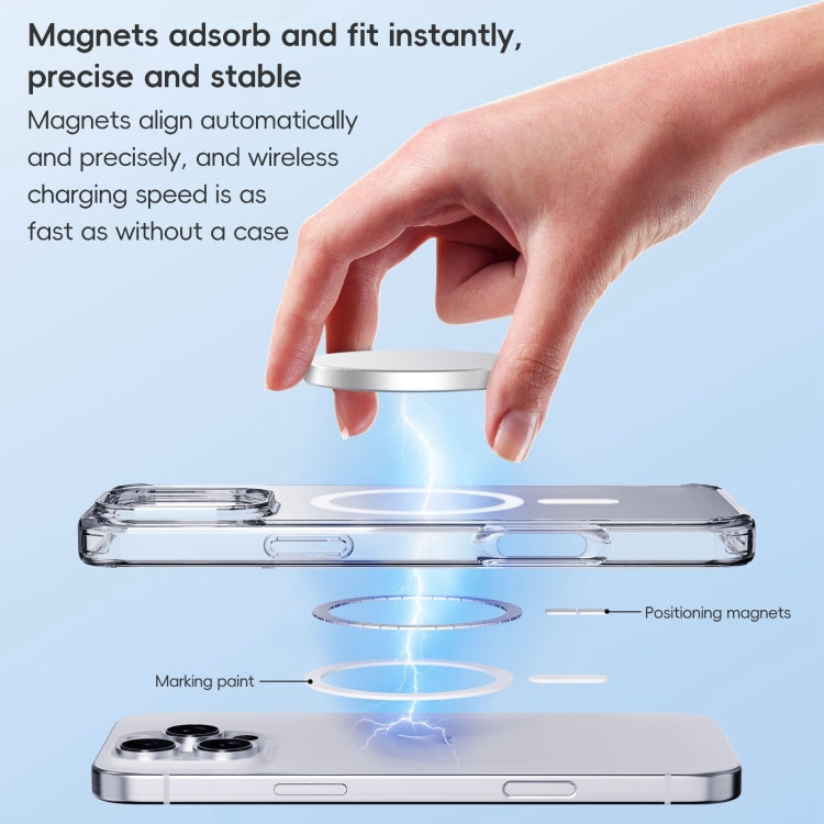 For iPhone 16 Pro Max Crystal Clear Frosted MagSafe Magnetic Phone Case(Transparent Black) - iPhone 16 Pro Max Cases by PMC Jewellery | Online Shopping South Africa | PMC Jewellery | Buy Now Pay Later Mobicred