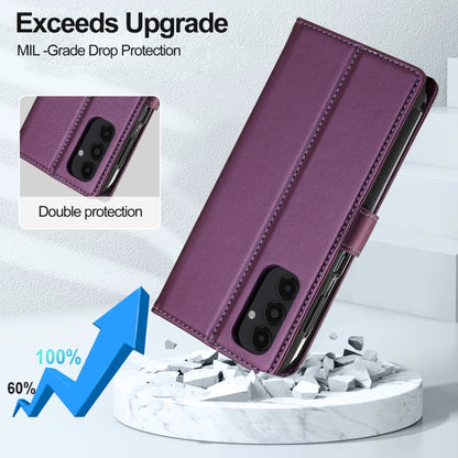 For Samsung Galaxy S22+ 5G LC.IMEEKE L2 Series Detachable Magsafe PU Phone Case with Lanyard(Purple) - Galaxy S22+ 5G Cases by LC.IMEEKE | Online Shopping South Africa | PMC Jewellery | Buy Now Pay Later Mobicred