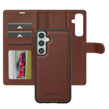 For Samsung Galaxy A55 5G LC.IMEEKE L2 Series Detachable Magsafe PU Phone Case with Lanyard(Brown) - Galaxy Phone Cases by LC.IMEEKE | Online Shopping South Africa | PMC Jewellery | Buy Now Pay Later Mobicred