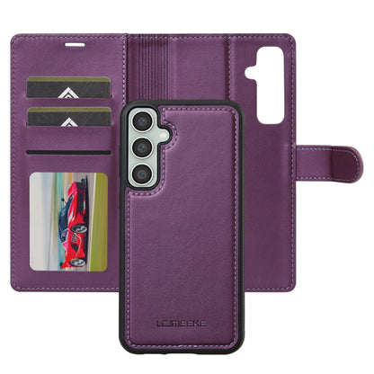 For Samsung Galaxy A35 5G LC.IMEEKE L2 Series Detachable Magsafe PU Phone Case with Lanyard(Purple) - Galaxy Phone Cases by LC.IMEEKE | Online Shopping South Africa | PMC Jewellery | Buy Now Pay Later Mobicred