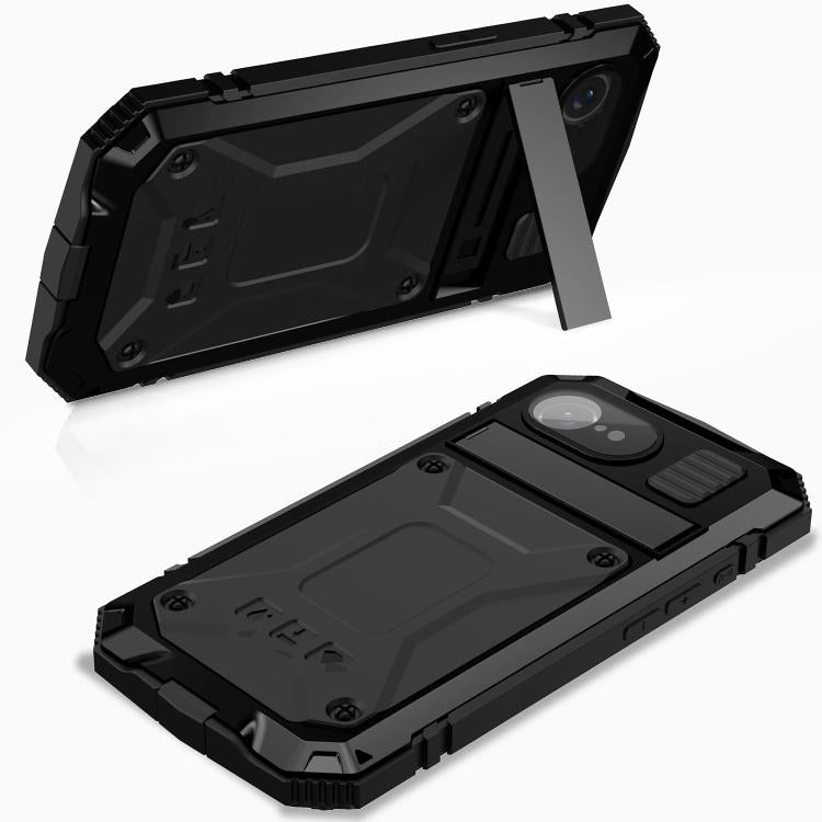 For iPhone 16e R-JUST Life Waterproof Dustproof Shockproof Phone Case(Black) - free shipping - PMC TechLife - Order now!