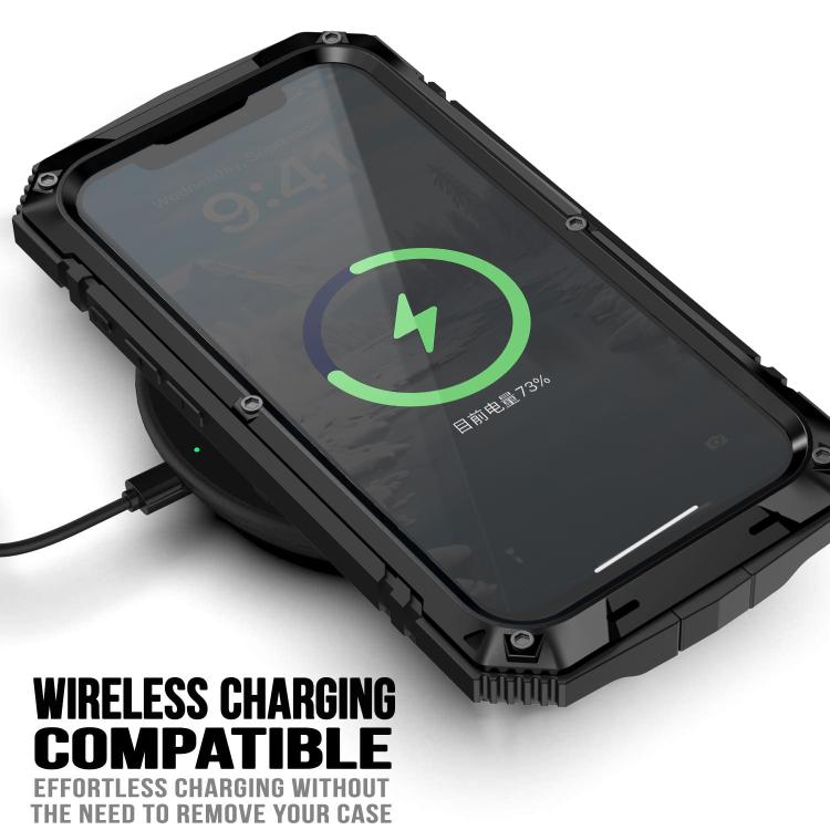 For iPhone 16e R-JUST Life Waterproof Dustproof Shockproof Phone Case(Black) - free shipping - PMC TechLife - Order now!