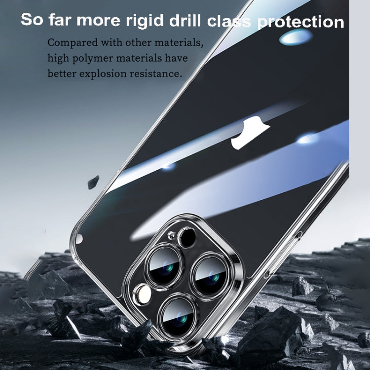 For iPhone 16 Pro SULADA TPU Frame Tempered Glass Transparent Phone Case(White) - free shipping - PMC Jewellery - Order now!