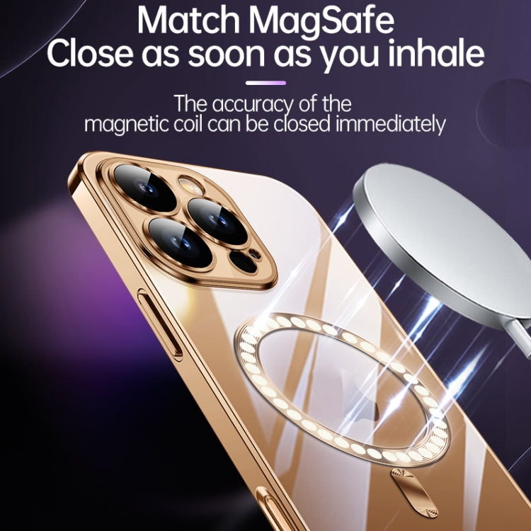 For iPhone 16 SULADA MagSafe Plating TPU Shockproof Phone Soft Case(Dark Purple) - iPhone 16 Cases by SULADA | Online Shopping South Africa | PMC Jewellery | Buy Now Pay Later Mobicred