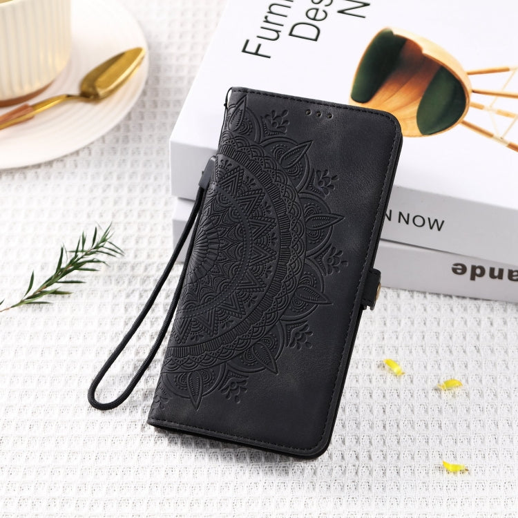 For Samsung Galaxy S25 5G Skin Feel Totem Embossed Leather Phone Case(Black) - Galaxy S25 5G Cases by PMC Jewellery | Online Shopping South Africa | PMC Jewellery | Buy Now Pay Later Mobicred