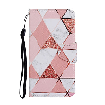 For OPPO Realme 6 Colored Drawing Pattern Horizontal Flip Leather Case with Holder & Card Slots & Wallet(Marble) - Realme Cases by PMC Jewellery | Online Shopping South Africa | PMC Jewellery