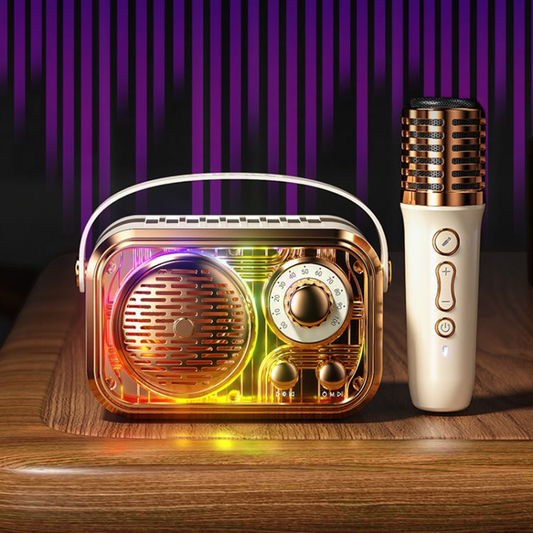 WK WD-03 Honey Portable Mini Bluetooth Speaker with RGB Light(Beige) - free shipping - PMC Jewellery - Order now!
