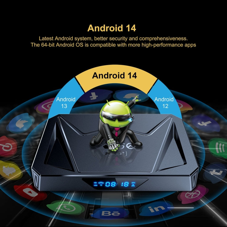 X96Q Pro+ Cortex-A55 Android 14 Octa-core CPU 4K HD Internet Set-top Box, RAM:2GB+16GB(US Plug) - Others by PMC Jewellery | Online Shopping South Africa | PMC Jewellery | Buy Now Pay Later Mobicred