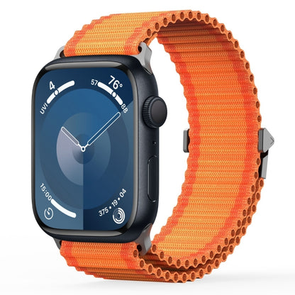 For Apple Watch Series 9 41mm DUX DUCIS YC Series Ocean Nylon Watch Band(Orange) - Watch Bands by DUX DUCIS | Online Shopping South Africa | PMC Jewellery | Buy Now Pay Later Mobicred