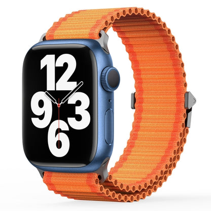 For Apple Watch Series 7 41mm DUX DUCIS YC Series Ocean Nylon Watch Band(Orange) - Watch Bands by DUX DUCIS | Online Shopping South Africa | PMC Jewellery | Buy Now Pay Later Mobicred