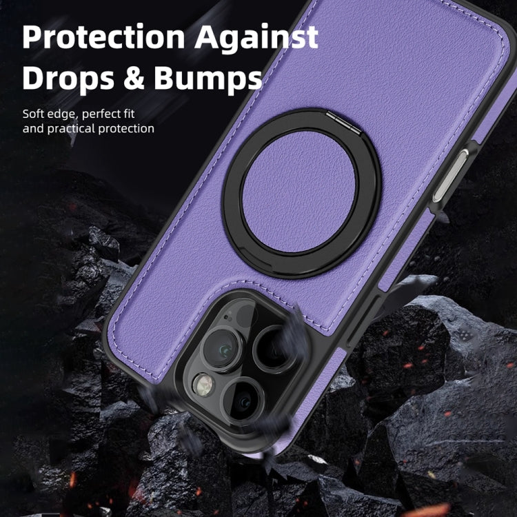 For iPhone 16 Plus Yashi 360 Degree Rotating MagSafe Holder Phone Case(Purple) - iPhone 16 Plus Cases by PMC Jewellery | Online Shopping South Africa | PMC Jewellery | Buy Now Pay Later Mobicred