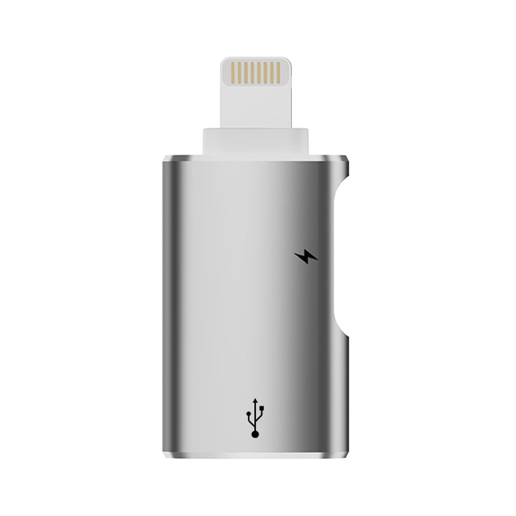 8 Pin to USB, USB-C / Type-C OTG Adapter(Silver) - Converter & Adapter by PMC Jewellery | Online Shopping South Africa | PMC Jewellery | Buy Now Pay Later Mobicred