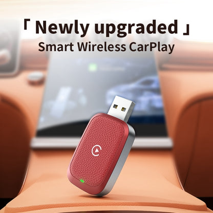 For iPhone Smart Wireless Car CarPlay Box Wired to Wireless Adapter(Orange) - Bluetooth Adapters by PMC Jewellery | Online Shopping South Africa | PMC Jewellery | Buy Now Pay Later Mobicred