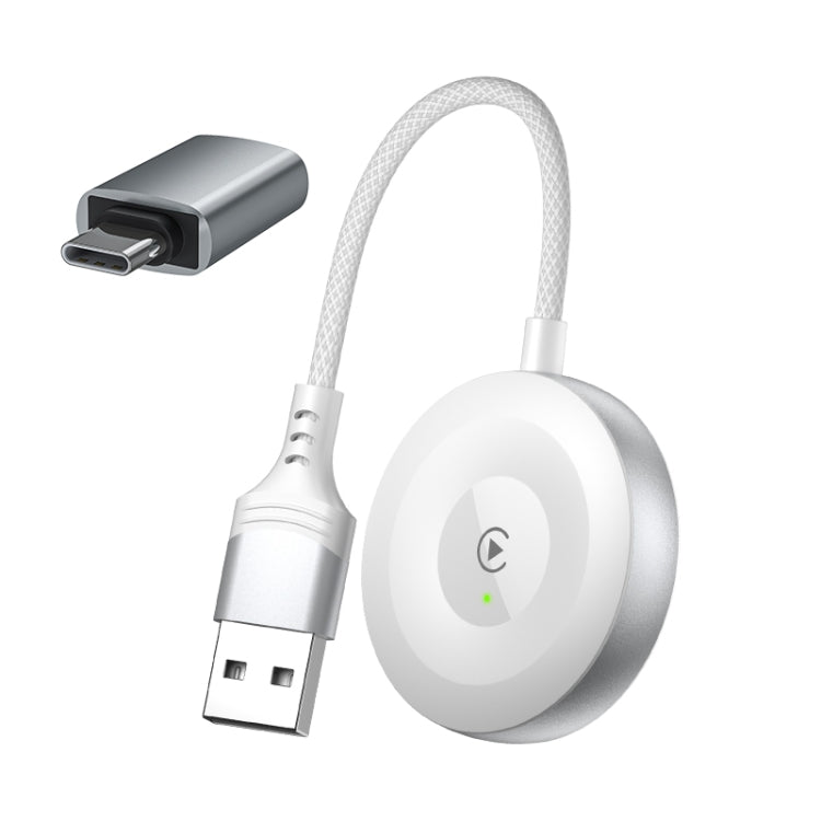 USB, USB-C / Type-C Wired to Wireless Car CarPlay Box Adapter for iPhone(White) - free shipping - PMC Jewellery - Order now!