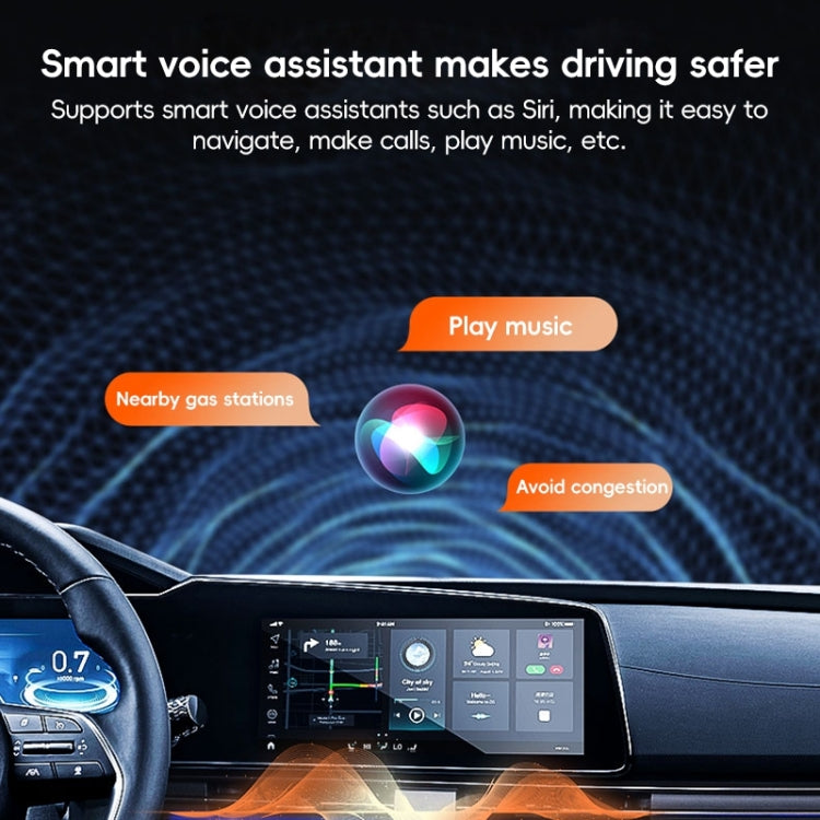 USB, USB-C / Type-C Wired to Wireless Car CarPlay Box Adapter for iPhone(White) - free shipping - PMC Jewellery - Order now!