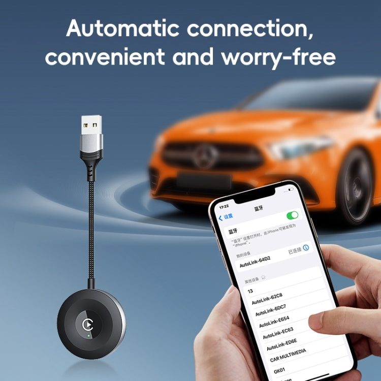 USB, USB-C / Type-C Wired to Wireless Car CarPlay Box Adapter for iPhone(Black) - free shipping - PMC Jewellery - Order now!