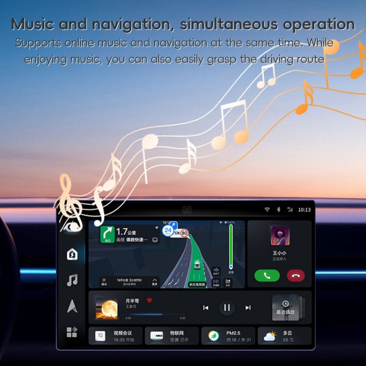 USB, USB-C / Type-C Dual Interface Wired to Wireless Car CarPlay Box Adapter for iPhone(Black) - free shipping - PMC Jewellery - Order now!