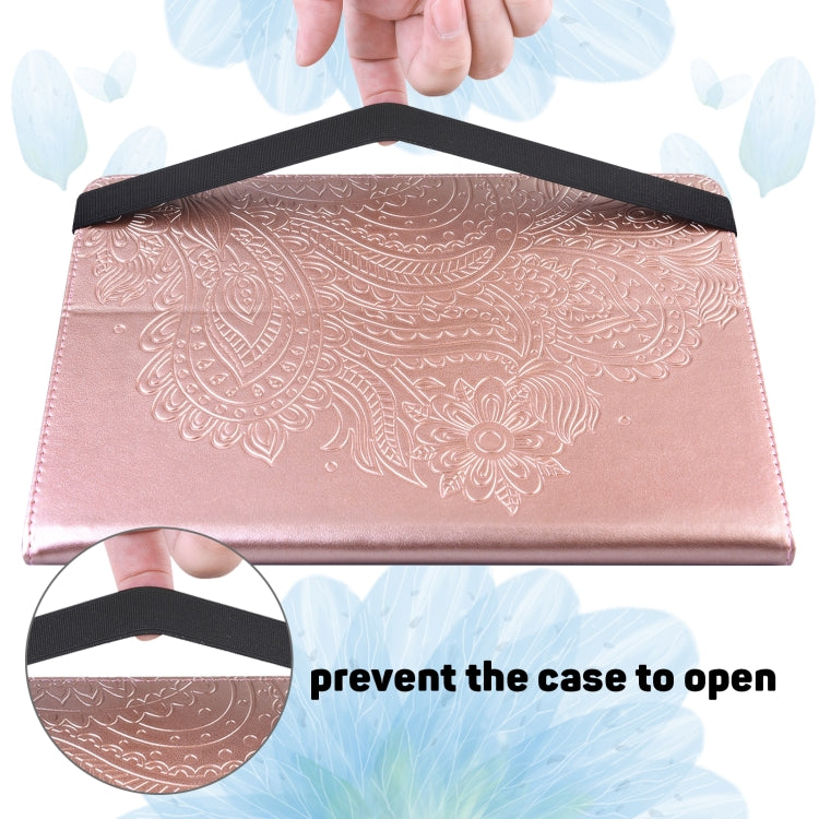 For Honor Pad 8 Peacock Embossed Pattern Leather Tablet Case(Rose Gold) - Honor by PMC TechLife | Online Shopping South Africa | PMC TechLife | Buy Now Pay Later Mobicred