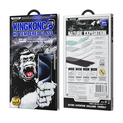 For iPhone 16 Pro Max WK WTP-091 King Kong 6D Curved HD Tempered Glass Film - iPhone 16 Pro Max Tempered Glass by WK | Online Shopping South Africa | PMC Jewellery | Buy Now Pay Later Mobicred