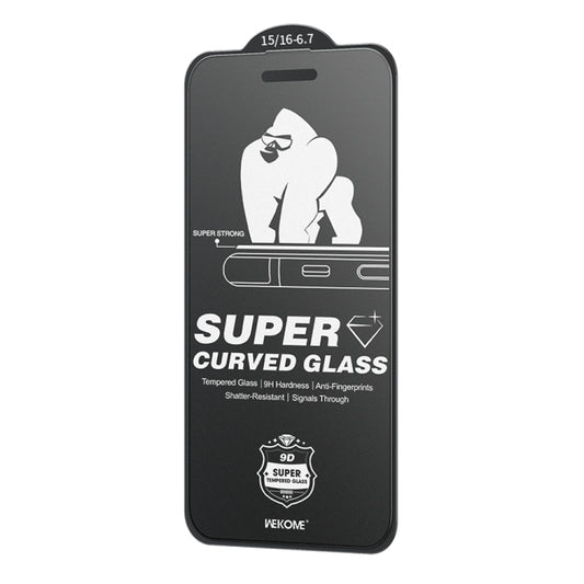 For iPhone 16 Plus / 15 Plus WK WTP-094 King Kong 6D Curved Frosted Tempered Glass Film - iPhone 16 Plus Cases by WK | Online Shopping South Africa | PMC Jewellery | Buy Now Pay Later Mobicred