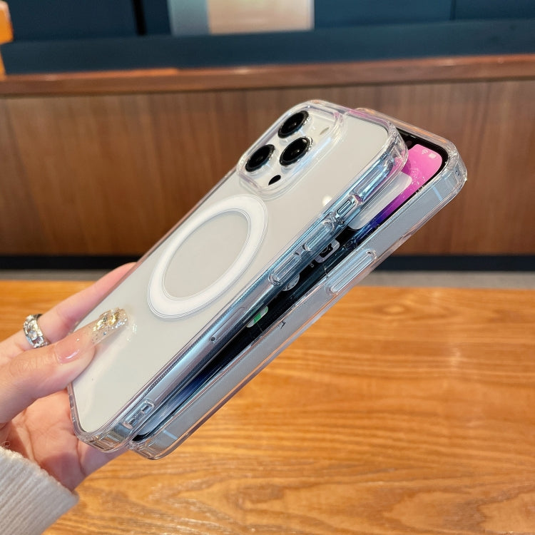 For iPhone 16 Pro Clear Acrylic TPU MagSafe Phone Case(Transparent) - iPhone 16 Pro Cases by PMC Jewellery | Online Shopping South Africa | PMC Jewellery | Buy Now Pay Later Mobicred