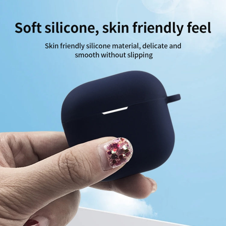 For AirPods 4 Silicone Earphone Protective Case with Hook(White) - For AirPods 4 by PMC Jewellery | Online Shopping South Africa | PMC Jewellery | Buy Now Pay Later Mobicred