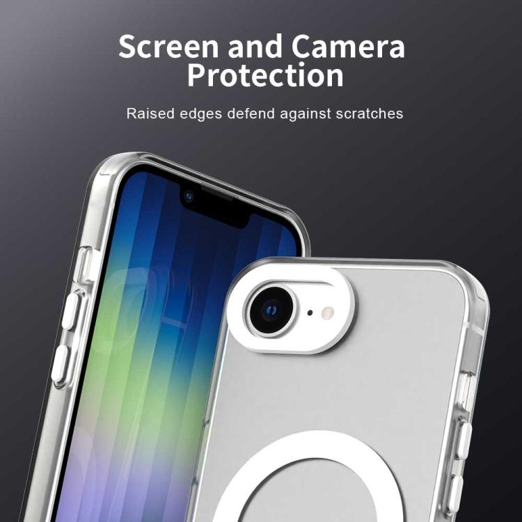 For iPhone 16e Candy Magsafe PC Hybrid TPU Phone Case(White) - free shipping - PMC TechLife - Order now!