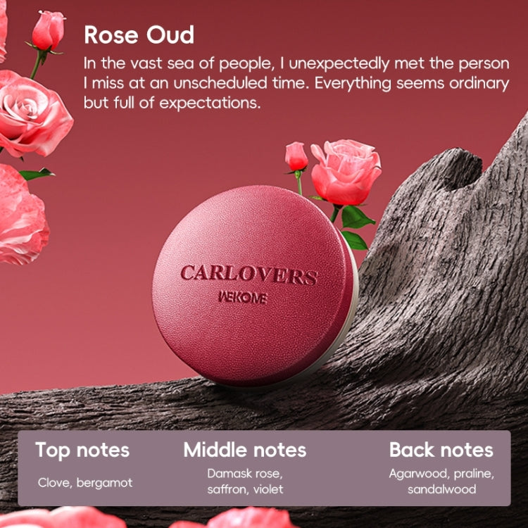 WEKOME WT-CA07 K-Captain Genuine Leather Solid Car Aroma Diffuser(Red) - Air Freshener by WK | Online Shopping South Africa | PMC Jewellery | Buy Now Pay Later Mobicred