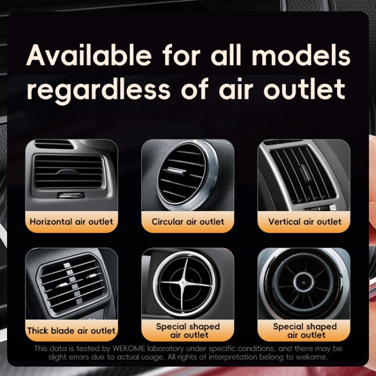 WEKOME WT-CA07 K-Captain Genuine Leather Solid Car Aroma Diffuser(Red) - Air Freshener by WK | Online Shopping South Africa | PMC Jewellery | Buy Now Pay Later Mobicred