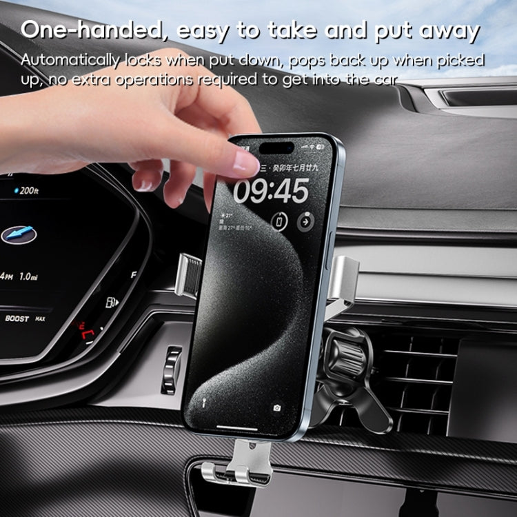 WEKOME WA-S58 K-Captain Metal Car Air Outlet Gravity Holder(Tarnish) - free shipping - PMC Jewellery - Order now!