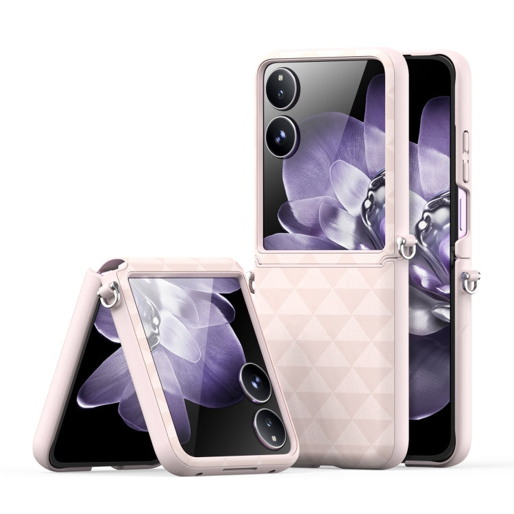 For Xiaomi Mix Flip DUX DUCIS Fitt Series TPU + PU Texture Full Cover Phone Case(Pink) - Xiaomi Cases by DUX DUCIS | Online Shopping South Africa | PMC Jewellery | Buy Now Pay Later Mobicred