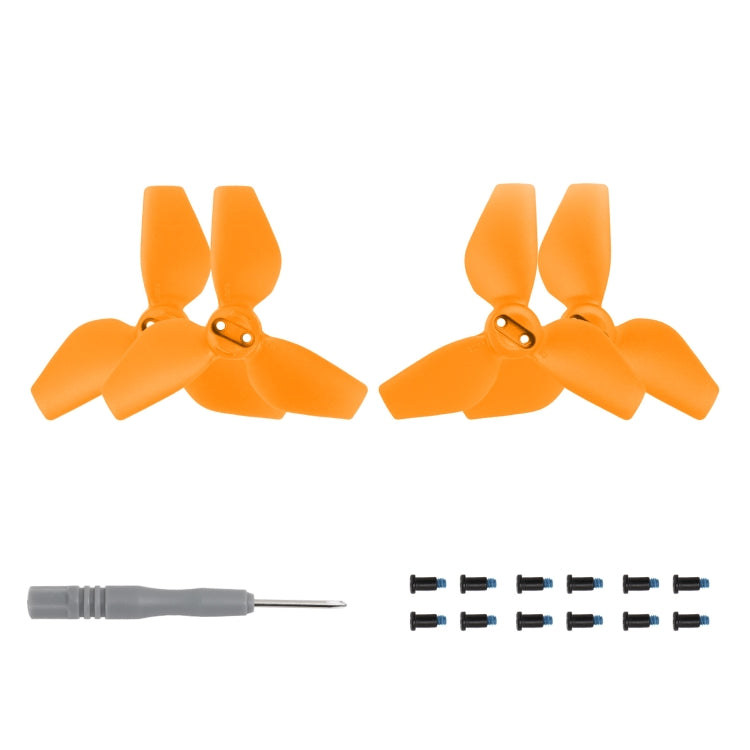 For DJI Neo Sunnylife 2016S Drone Color 3-Blade Propeller, Quantity:2 pairs(Orange) - free shipping - PMC TechLife - Order now!
