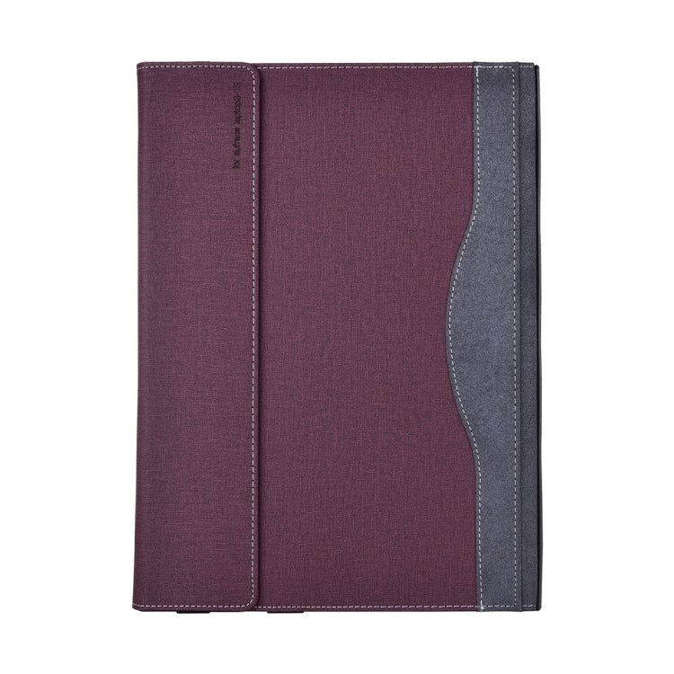 For MicroSoft Surface Laptop 7 13.8 inch Cloth Texture Laptop Leather Protective Case(Wine Red) - free shipping - PMC Jewellery - Order now!