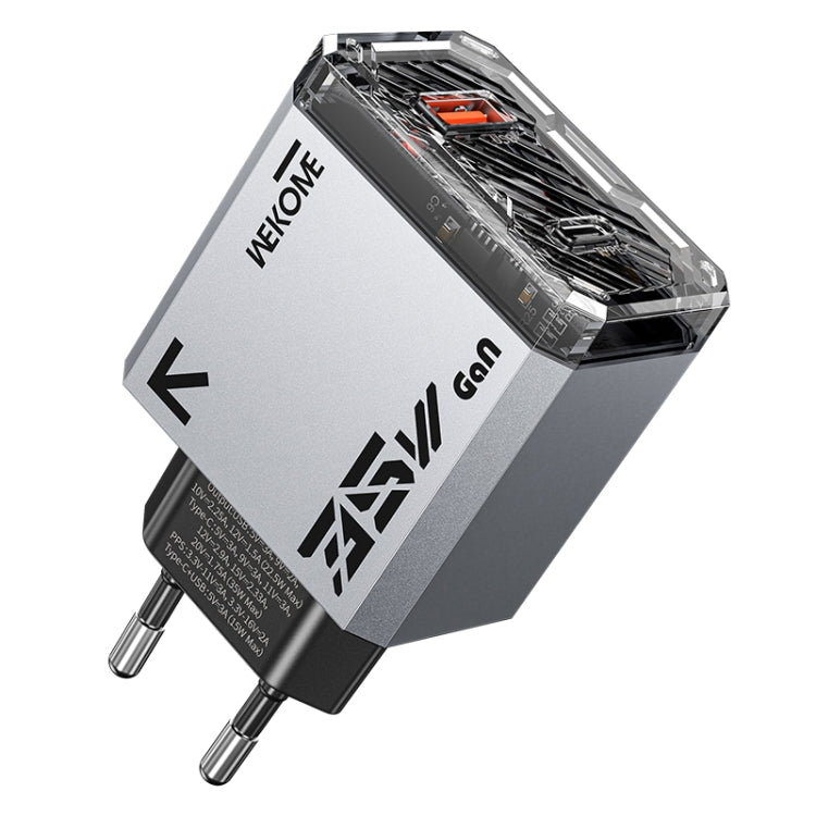 WK WP-U23 Pioneer Series 35W USB-C / Type-C, USB GaN Fast Charger, Plug Type:EU Plug(Tarnish) - free shipping - PMC TechLife - Order now!