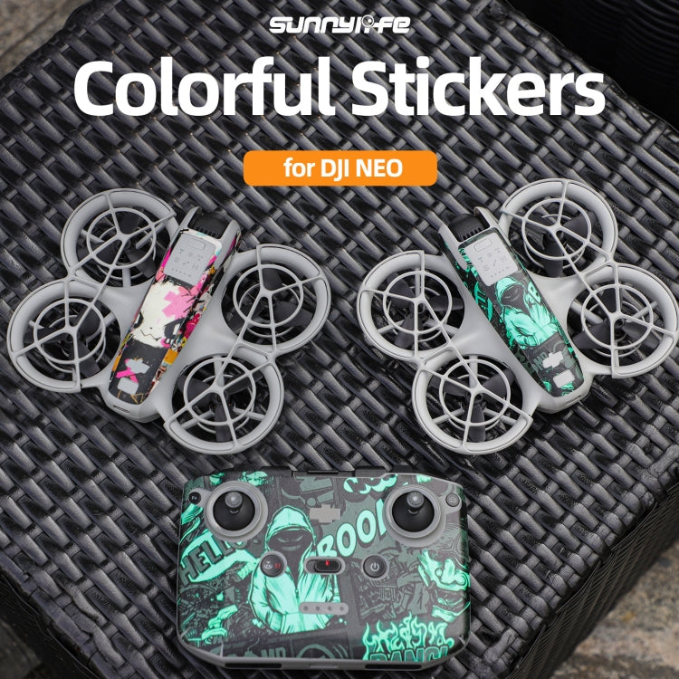 For DJI Neo Drone Body Remote Control Protective Sticker(Green Puppy) - free shipping - PMC TechLife - Order now!