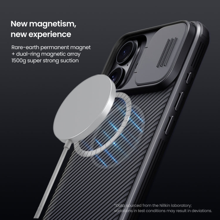 For iPhone 16 NILLKIN CamShield Pro Magnetic PC Phone Case(Black) - iPhone 16 Cases by NILLKIN | Online Shopping South Africa | PMC Jewellery | Buy Now Pay Later Mobicred