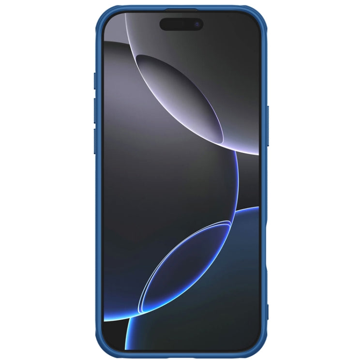 For iPhone 16 Pro Max NILLKIN Frosted Shield Pro PC + TPU Phone Case(Blue) - iPhone 16 Pro Max Cases by NILLKIN | Online Shopping South Africa | PMC Jewellery | Buy Now Pay Later Mobicred