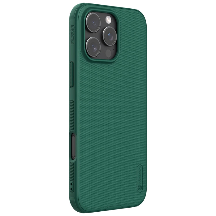 For iPhone 16 Pro Max NILLKIN Frosted Shield Pro PC + TPU Phone Case(Green) - iPhone 16 Pro Max Cases by NILLKIN | Online Shopping South Africa | PMC Jewellery | Buy Now Pay Later Mobicred