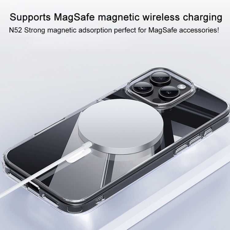 For iPhone 16 Plus TGVIS LEN Series MagSafe Magnetic Phone Case(Transparent) - iPhone 16 Plus Cases by TGVIS | Online Shopping South Africa | PMC Jewellery | Buy Now Pay Later Mobicred