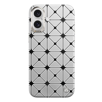 For iPhone 16 TGVIS VIDA Series MagSafe Magnetic PU Leather Phone Case(Silver Plaid) - iPhone 16 Cases by TGVIS | Online Shopping South Africa | PMC Jewellery | Buy Now Pay Later Mobicred