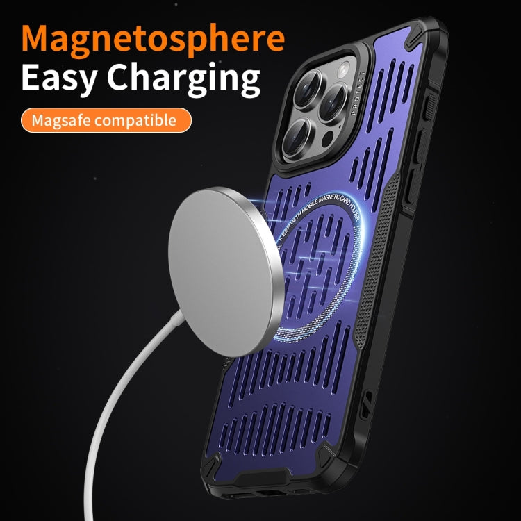 For iPhone 16 Ice Front Cooling MagSafe Magnetic Phone Case(Purple) - iPhone 16 Cases by PMC Jewellery | Online Shopping South Africa | PMC Jewellery | Buy Now Pay Later Mobicred