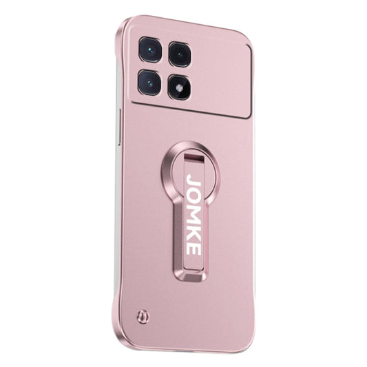 For Redmi K70 Ultra Baking Varnish 360 Rotate Holder No Frame PC Phone Case(Pink) - Xiaomi Cases by PMC Jewellery | Online Shopping South Africa | PMC Jewellery | Buy Now Pay Later Mobicred