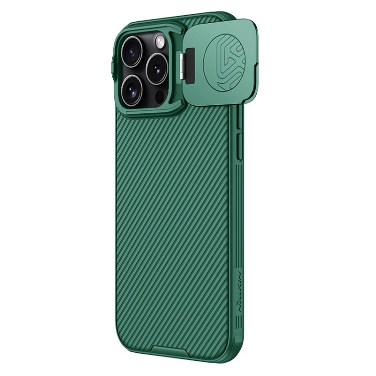 For iPhone 16 Pro Max NILLKIN CamShield Prop MagSafe Magnetic PC Phone Case(Green) - iPhone 16 Pro Max Cases by NILLKIN | Online Shopping South Africa | PMC Jewellery | Buy Now Pay Later Mobicred