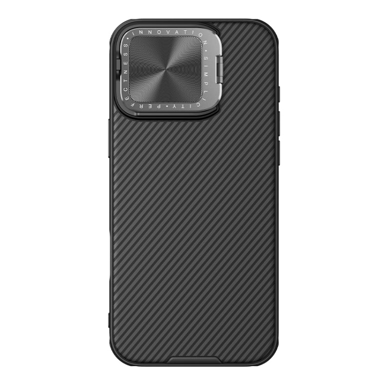 For iPhone 16 Pro NILLKIN Black Mirror Prop CD Texture Mirror Phone Case(Black) - free shipping - PMC Jewellery - Order now!