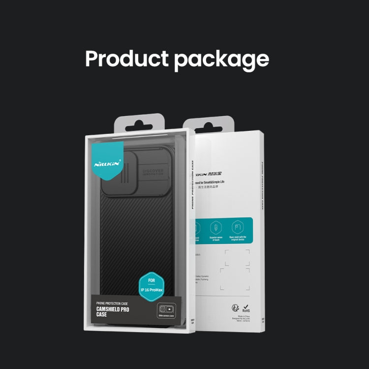For iPhone 16 Pro Max NILLKIN CamShield Pro PC Phone Case(Blue) - free shipping - PMC Jewellery - Order now!